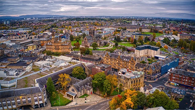 glasgow-cityscape-aerial-view-property-market