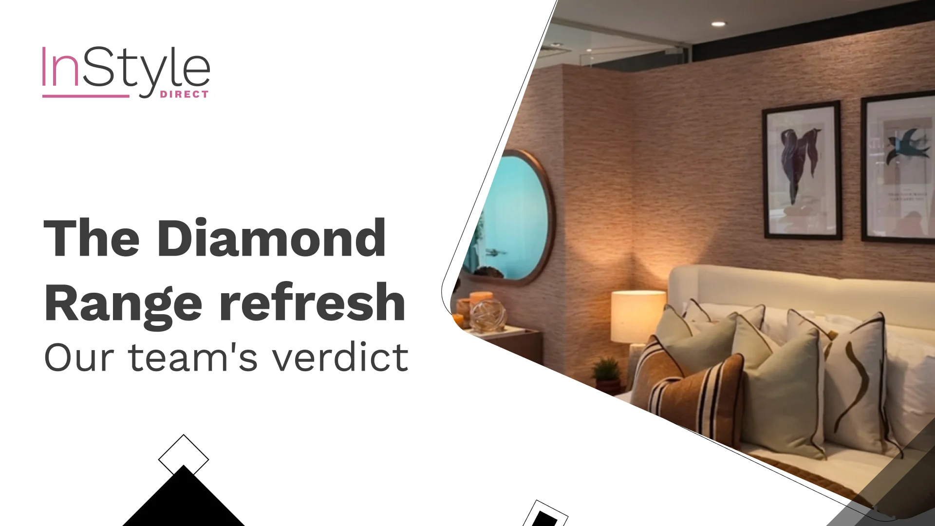 Diamond Range refresh showcasing a stylish modern bedroom interior with premium furnishings and contemporary décor