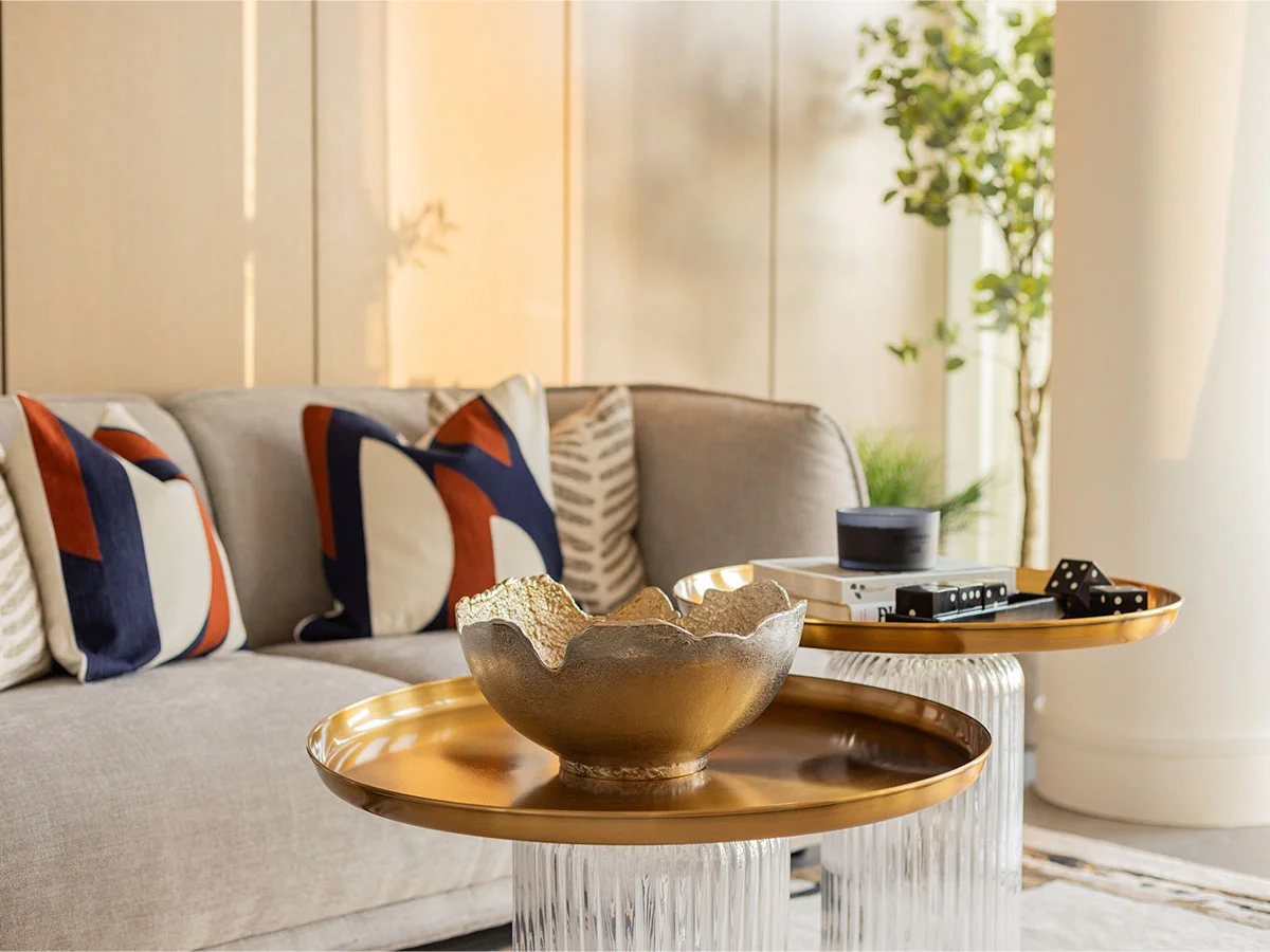 Professionally designed luxury living room showcasing bespoke interior design and furnishing services by InStyle Direct in London.