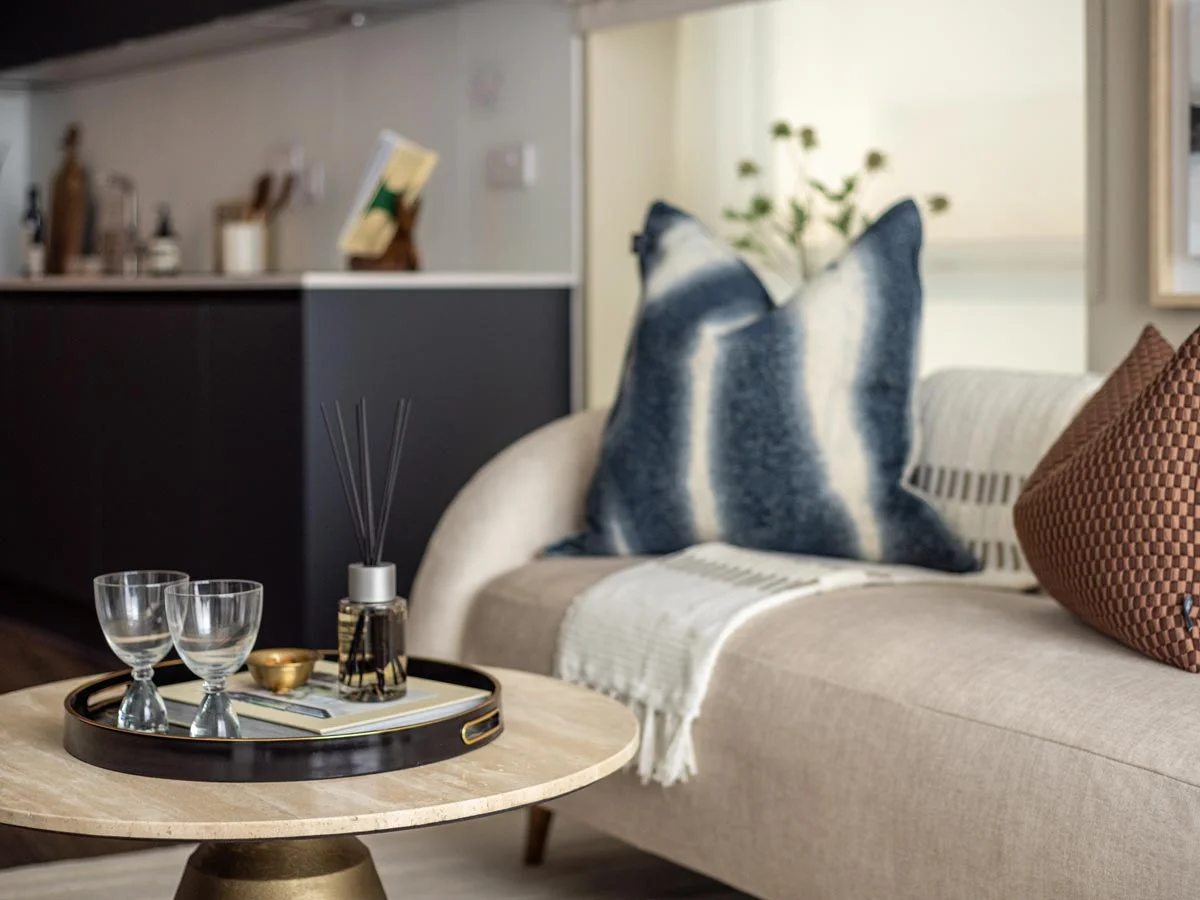 Luxury living room at London Square Croydon