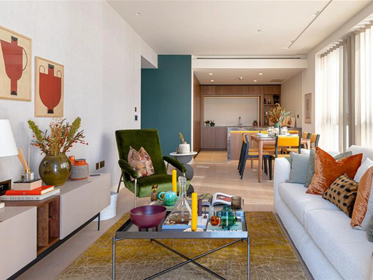  Luxury show home interior created for UK property developers with bespoke furniture, styling and premium finishes